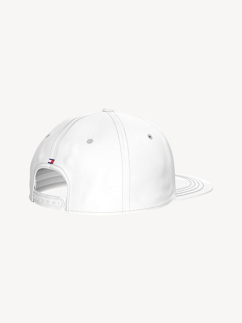 Férfi Tommy Hilfiger Flag Lapos Brim HATS Fehér | HU 1511EBC